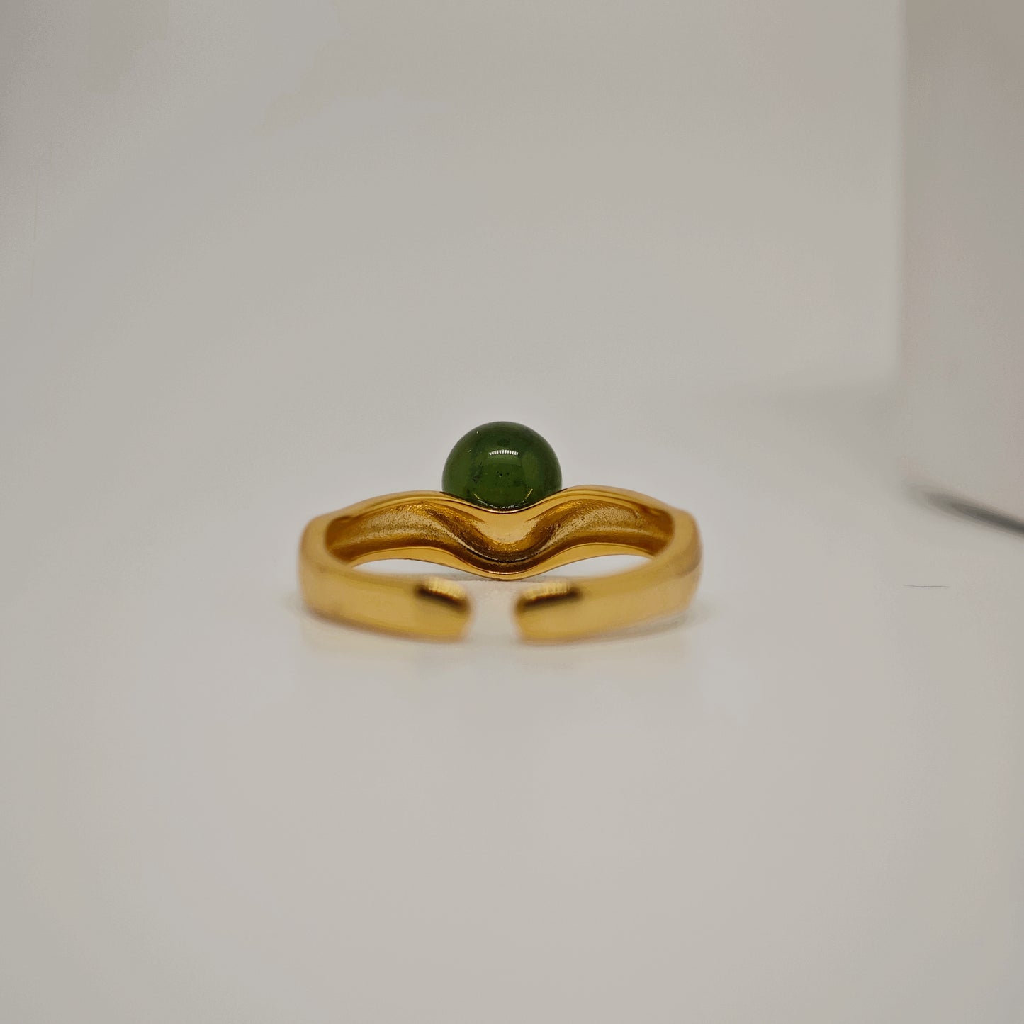 Tranquil Jade Adjustable Ring