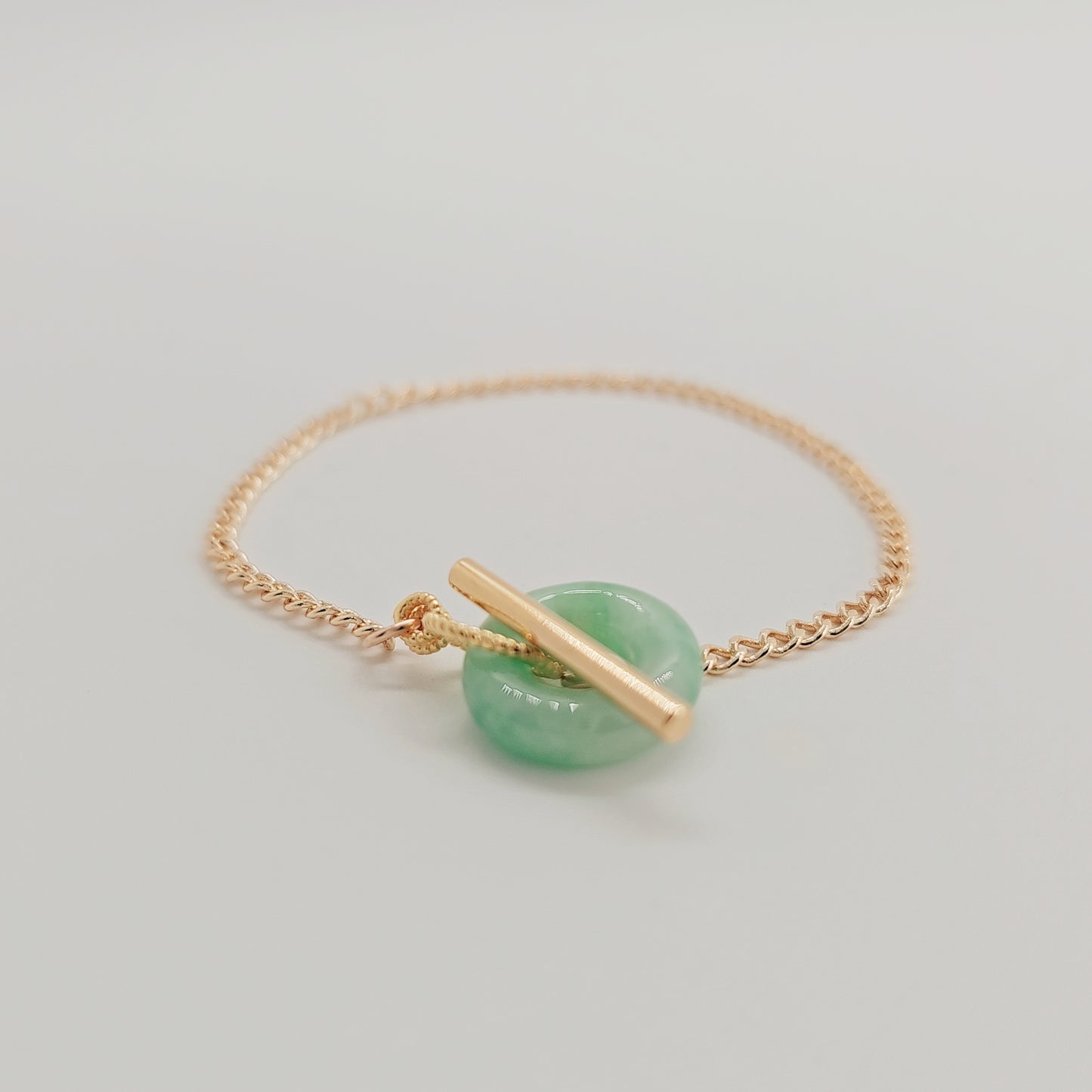 O.T Jade Bracelet (Gold + Green)