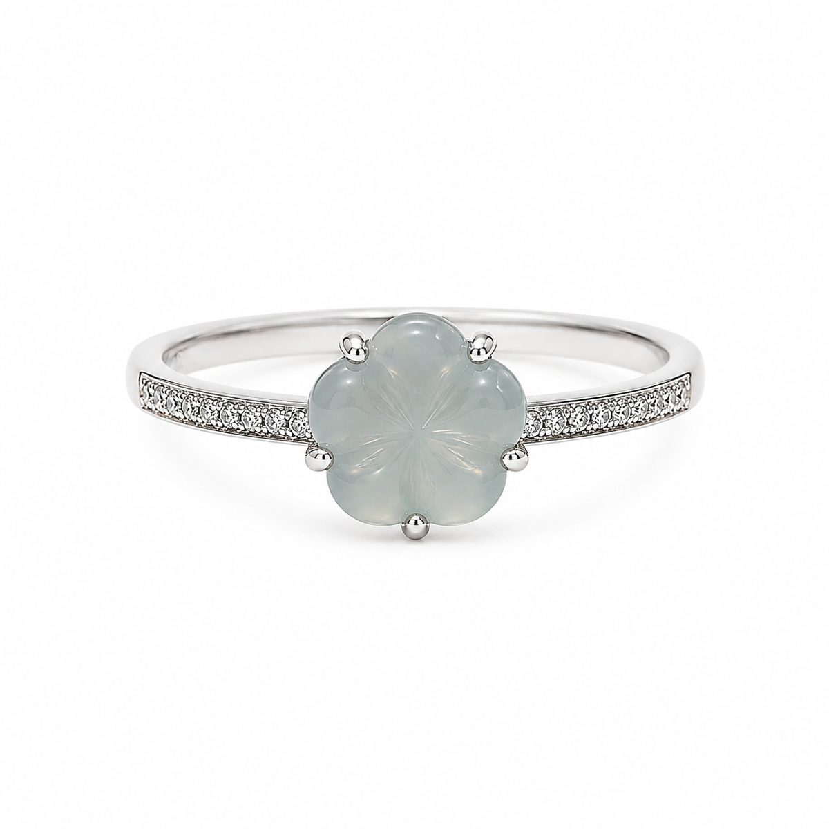 Anemone Jade Ring