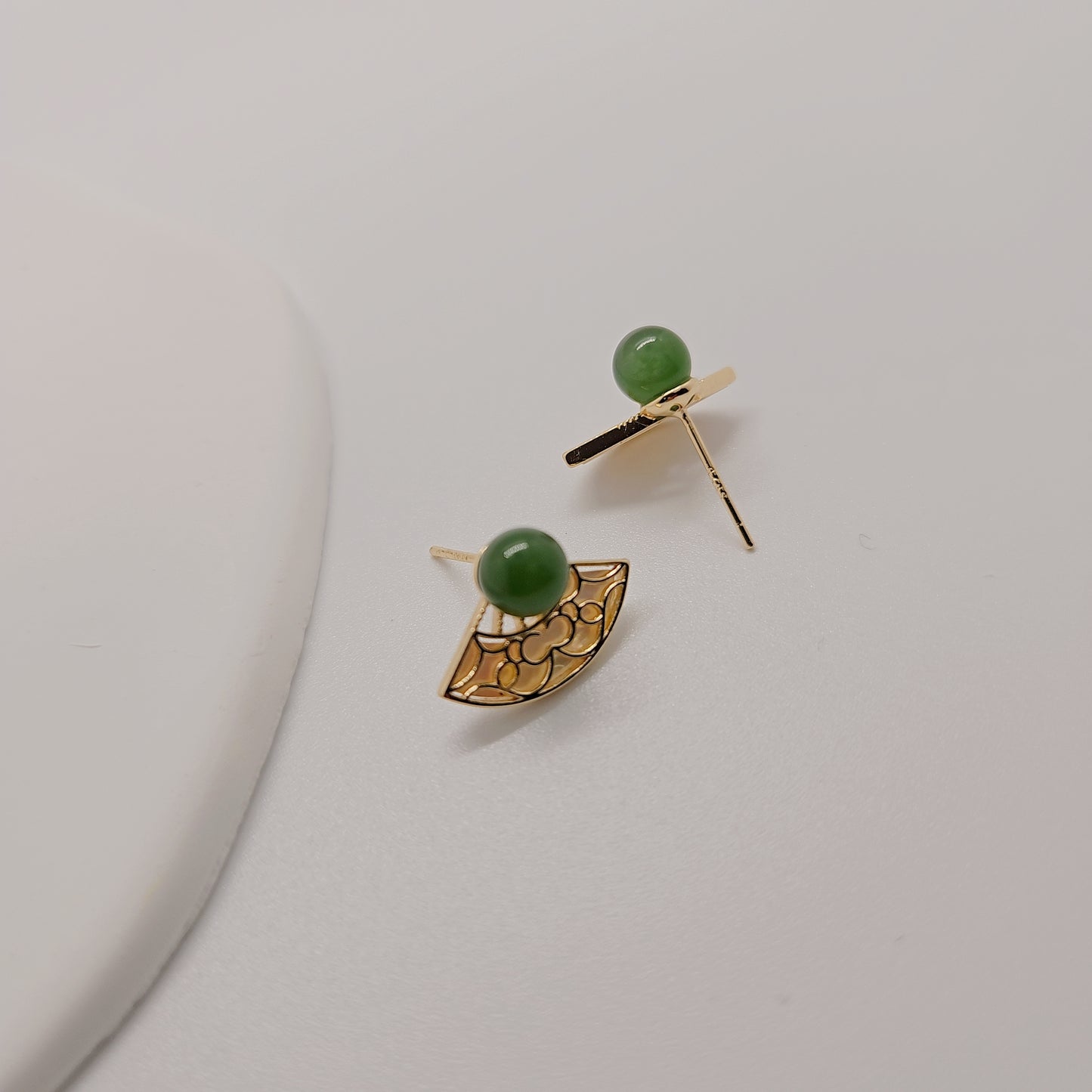 Unity Jade Earring