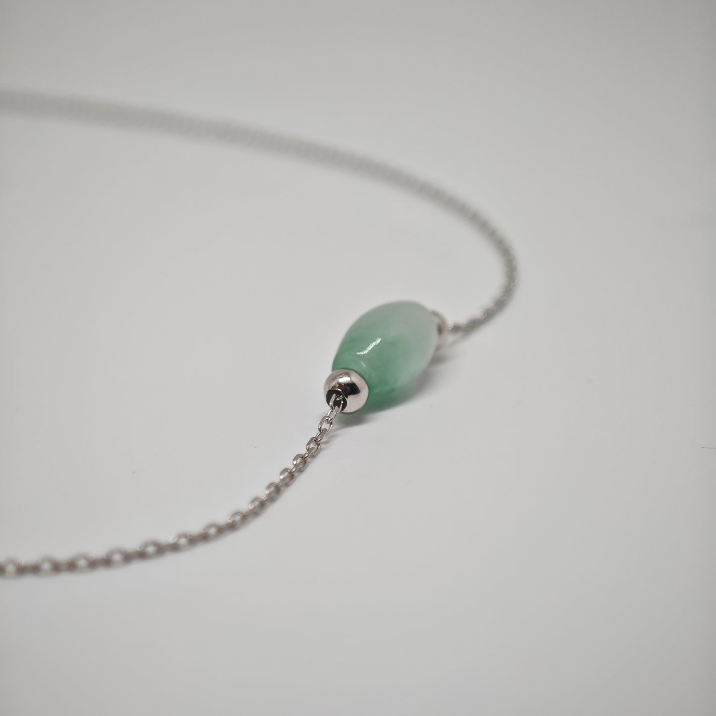 Jade Barrel Necklace