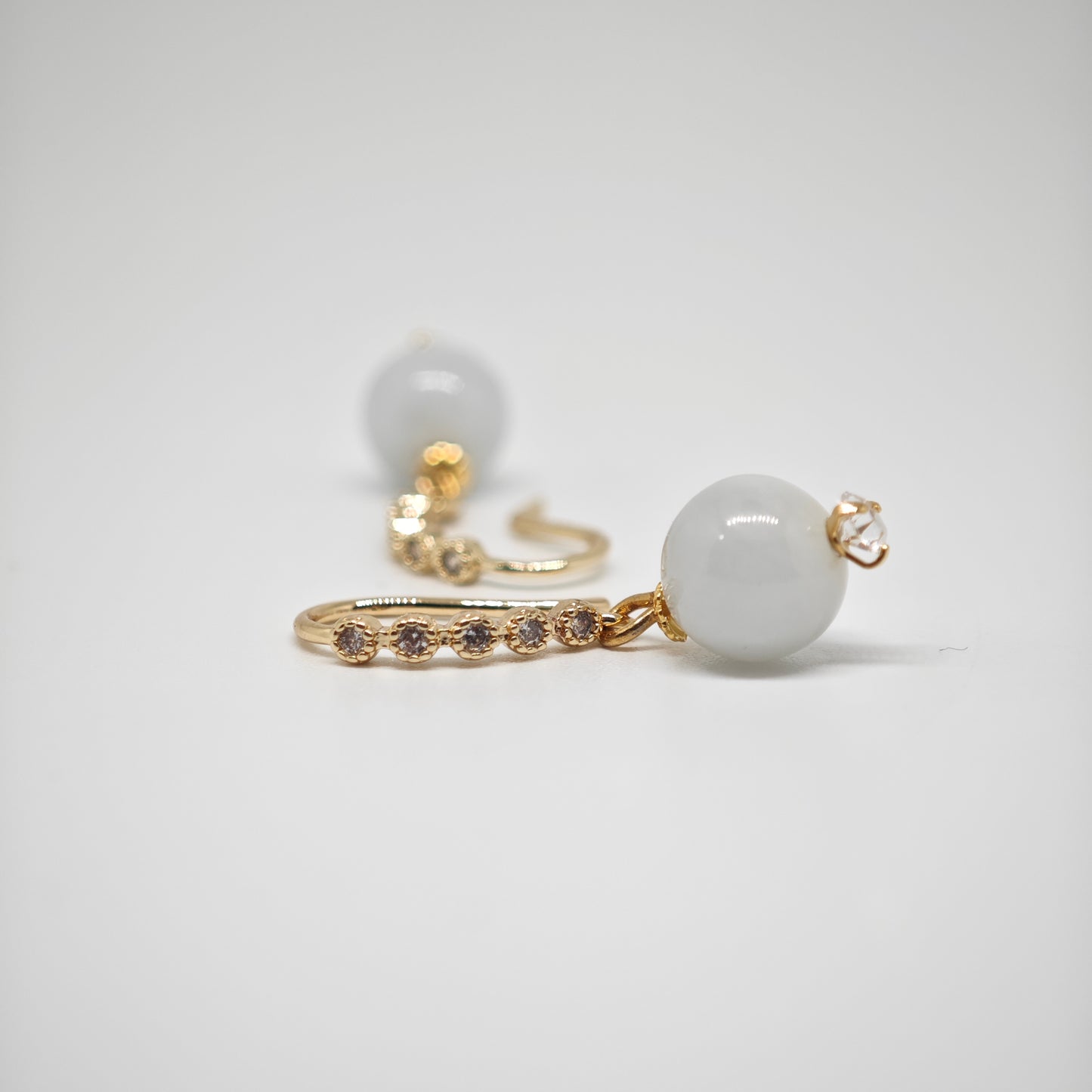 Lila Jade Dangle Earrings