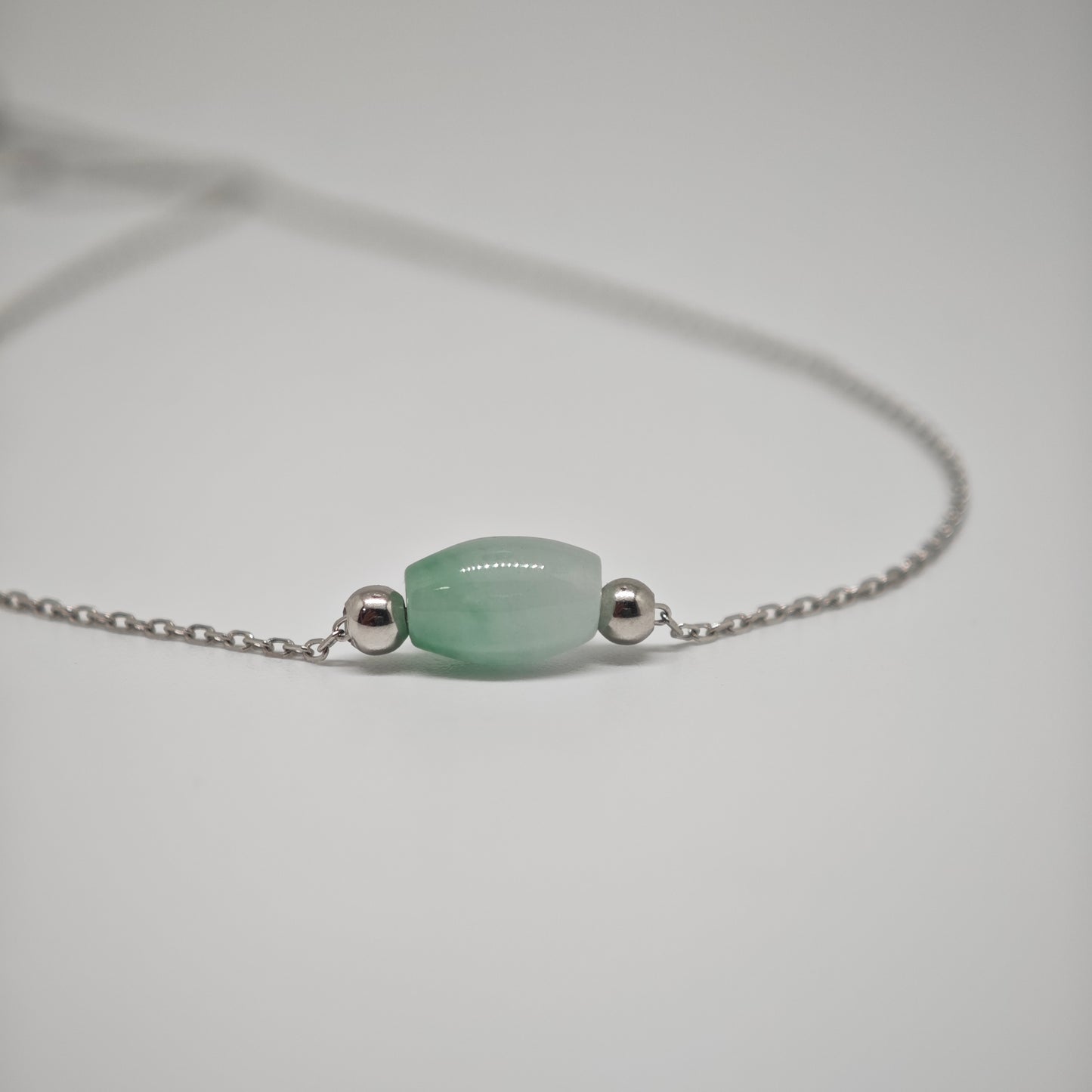 Jade Barrel Necklace