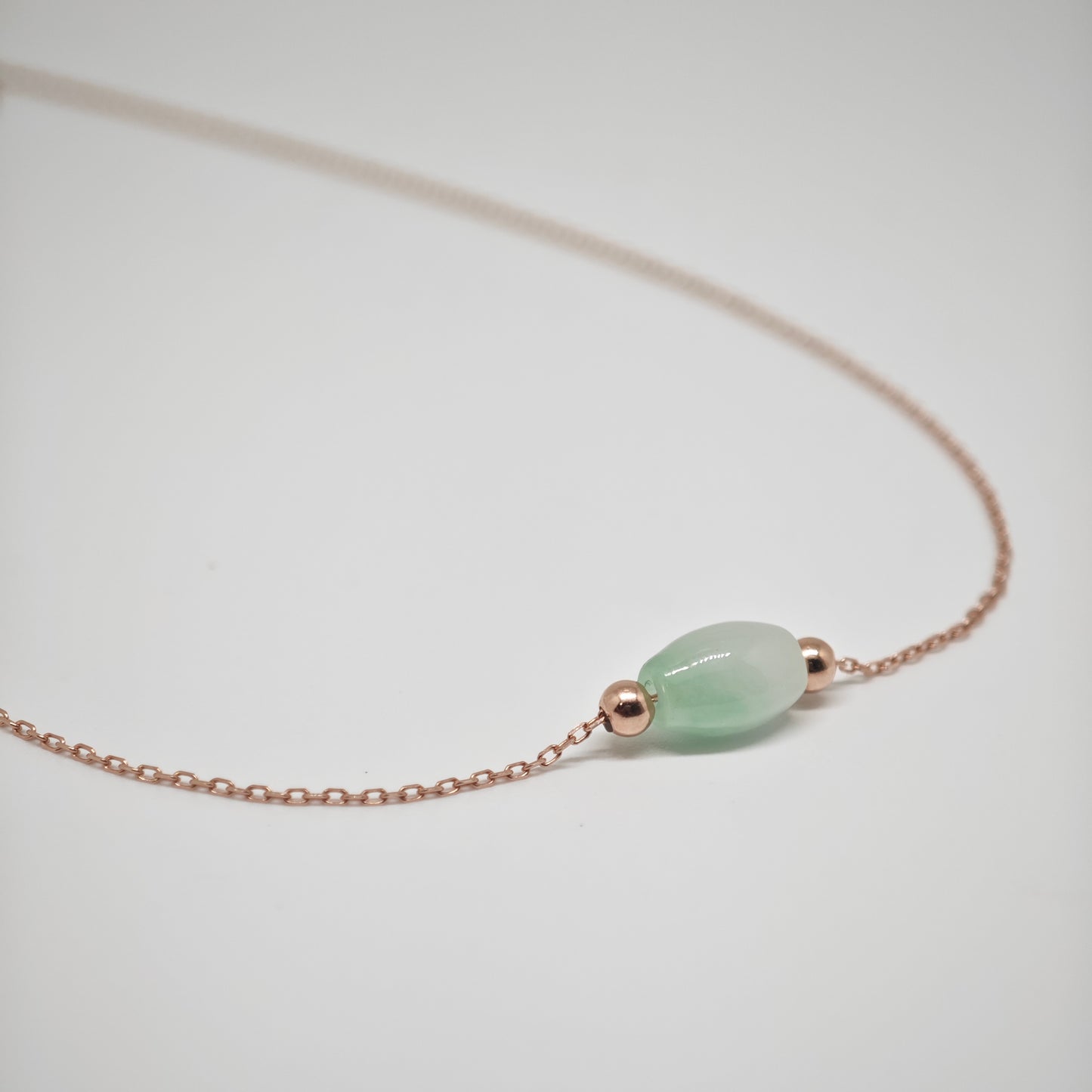 Jade Barrel Necklace