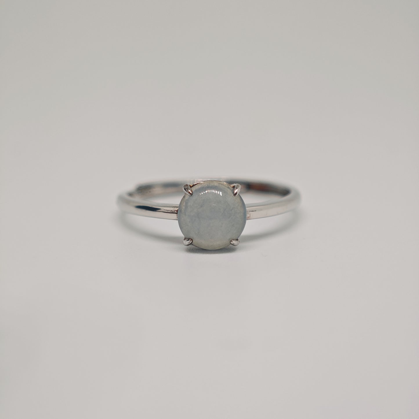 Ethereal Blue Jade Ring