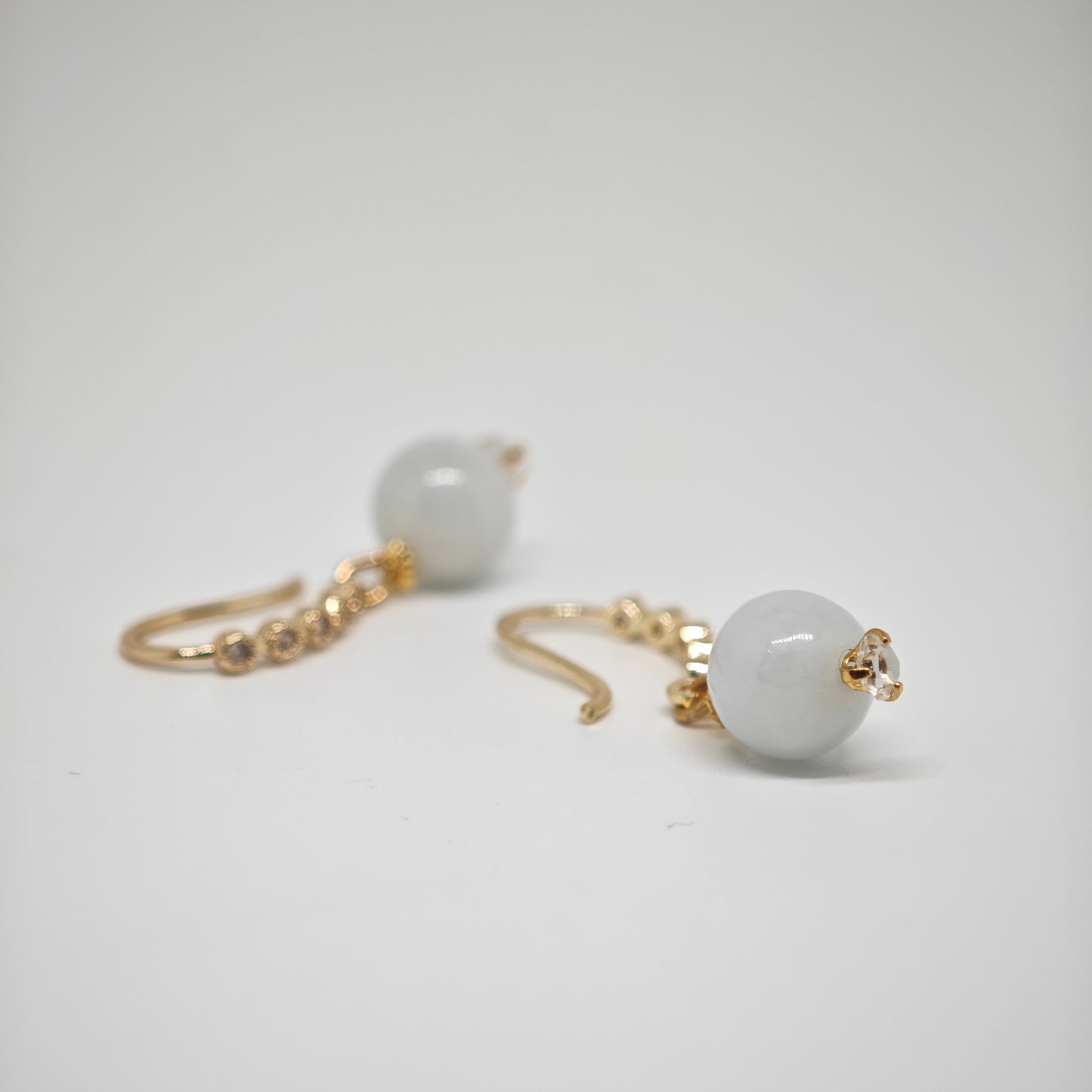 Lila Jade Dangle Earrings