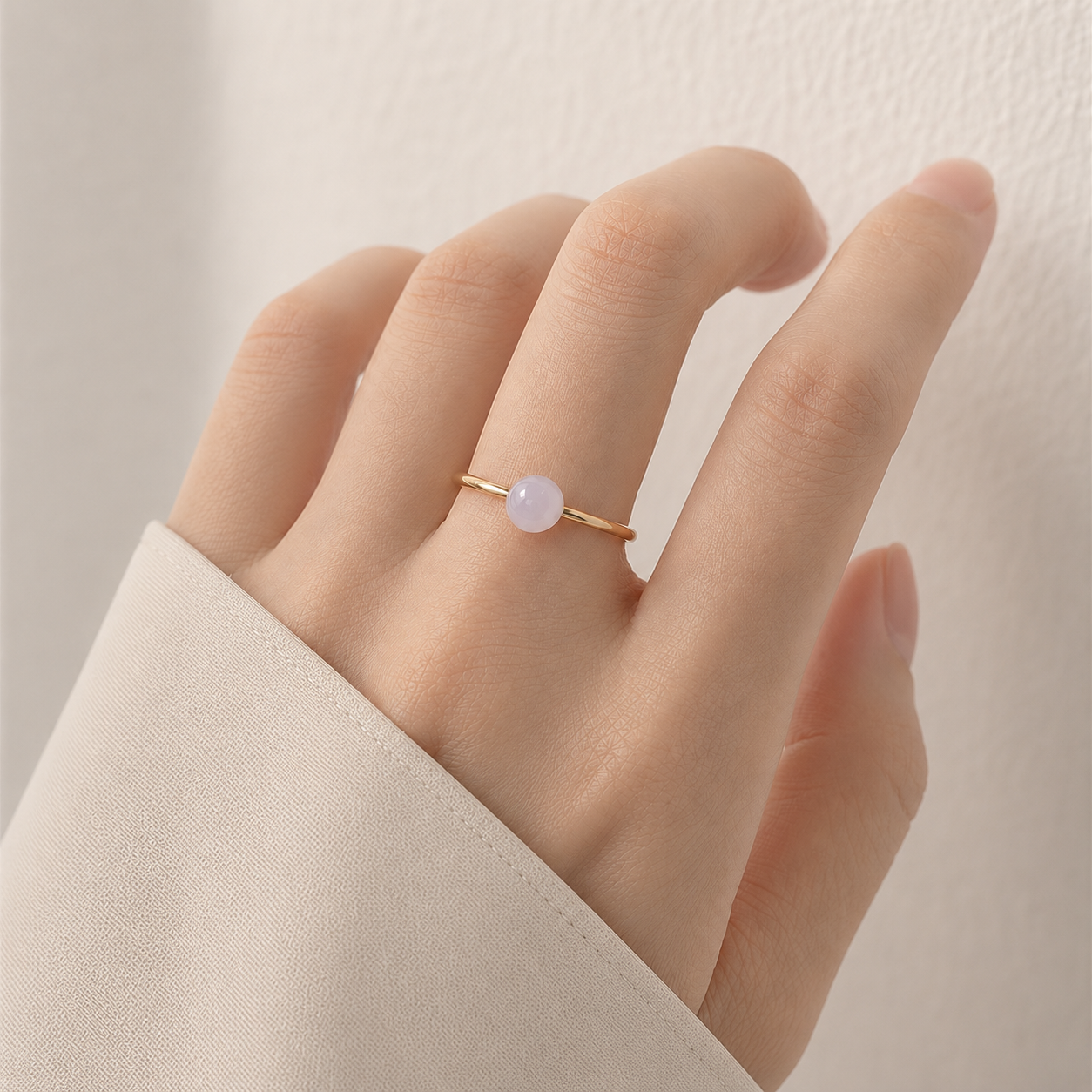 Dew Drop Jade Ring