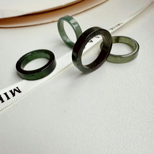 Dark Emerald Jade Ring