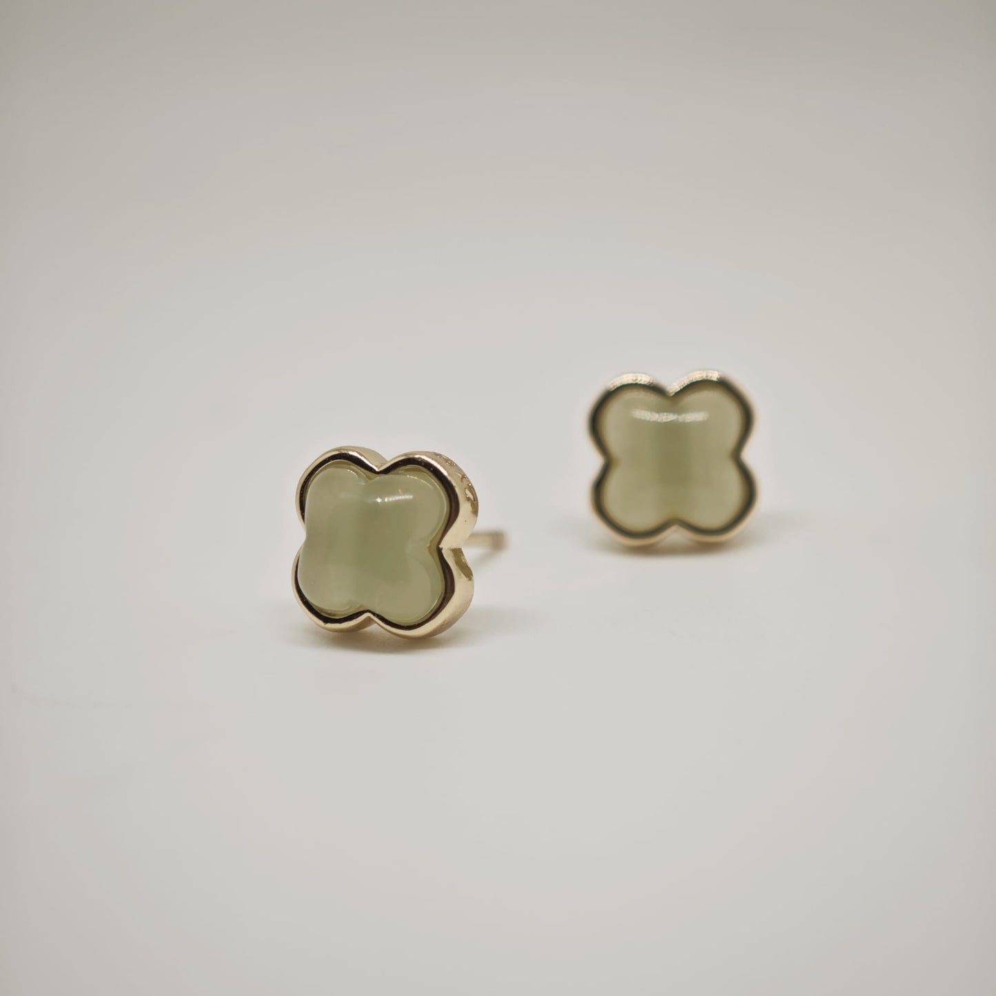 Jade Clover Earring