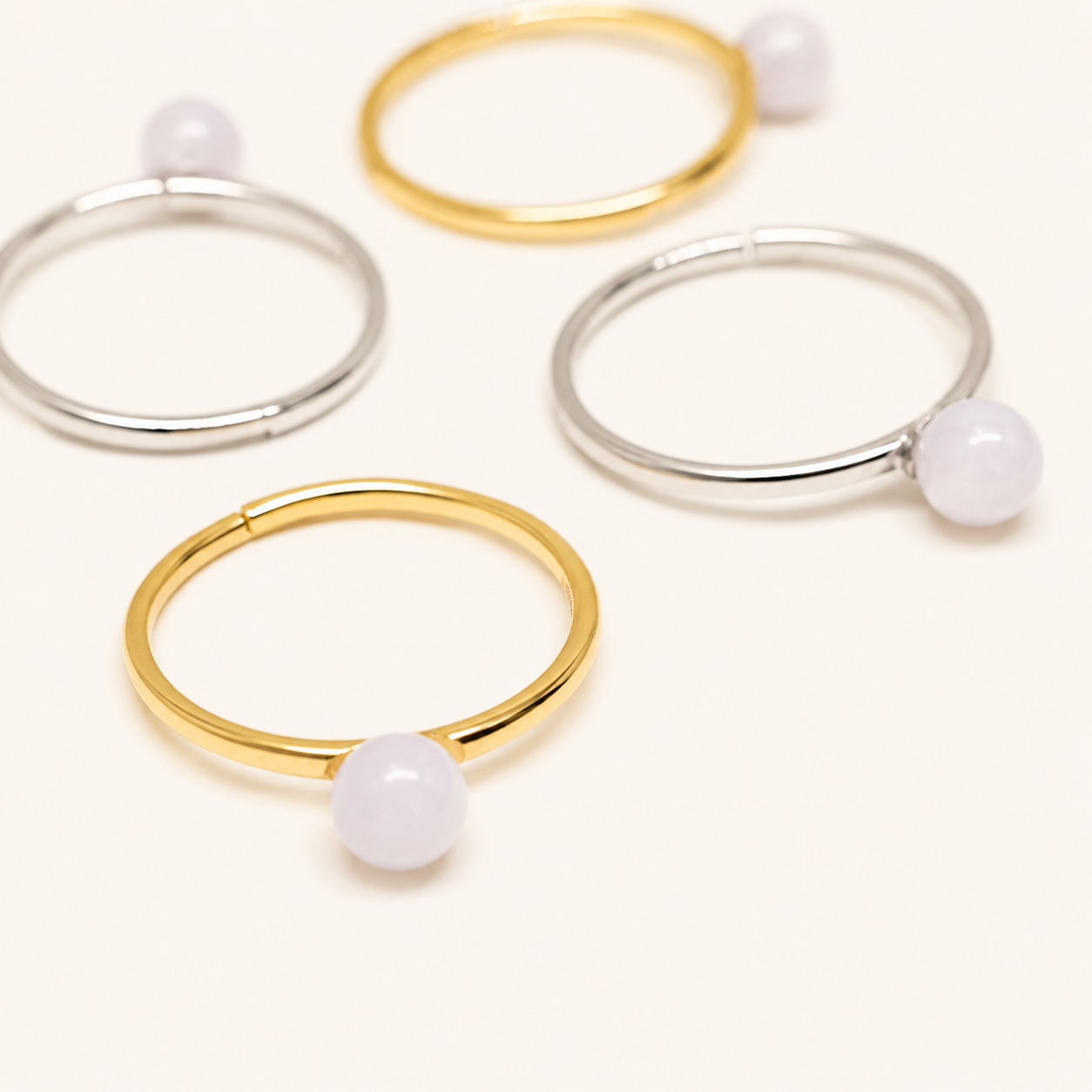 Dew Drop Jade Ring