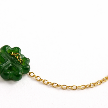 Jade Clover Necklace