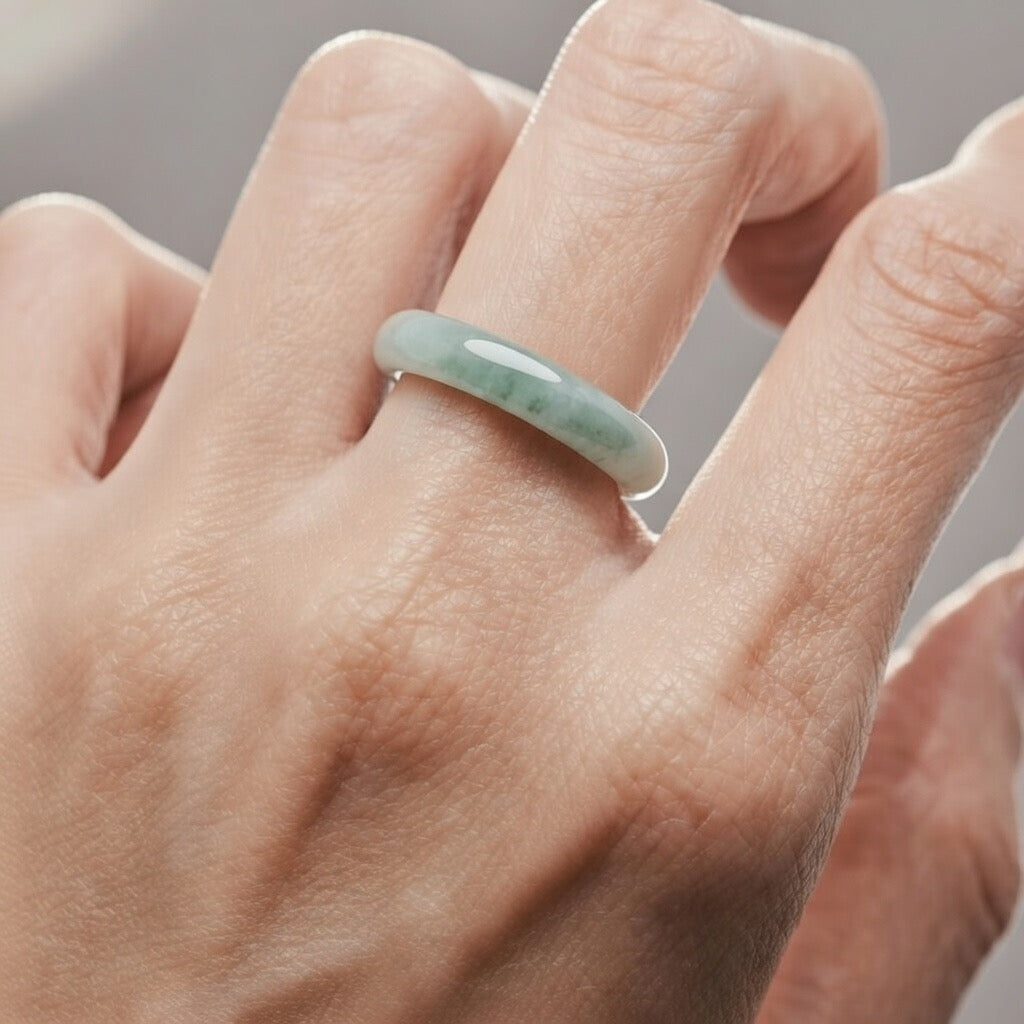 Mixed Emerald Jade Ring