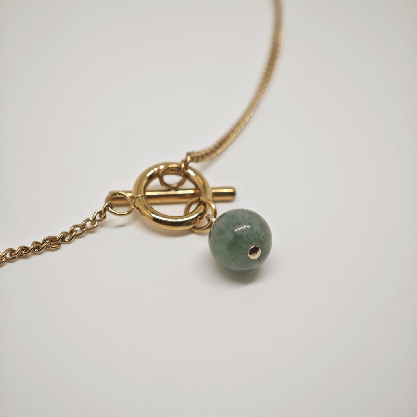 O.T Necklace  (Green Jade)