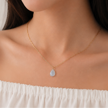 Dew Drop Jade Necklace
