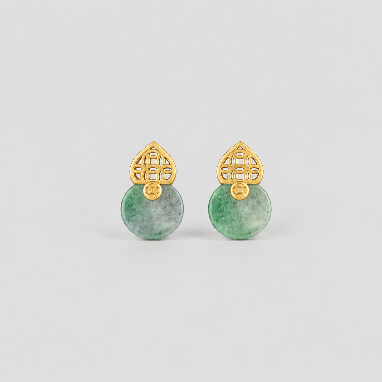 Filigree Jade Earrings
