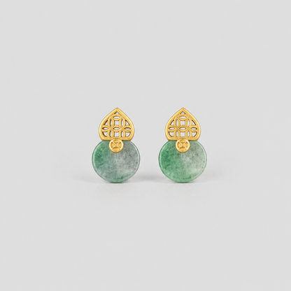 Filigree Jade Earrings