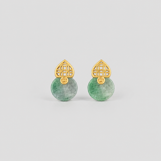 Filigree Jade Earrings