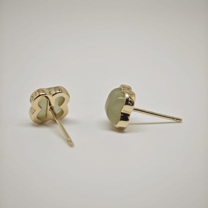 Jade Clover Earring
