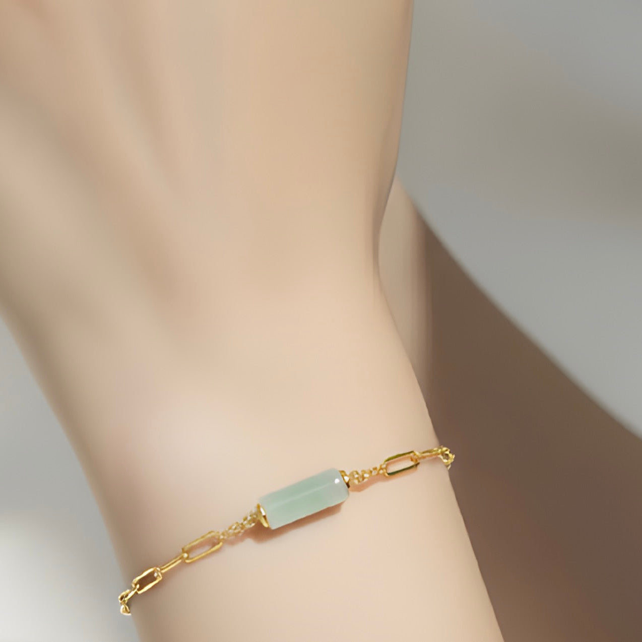 Jade Fusion Chain Bracelet