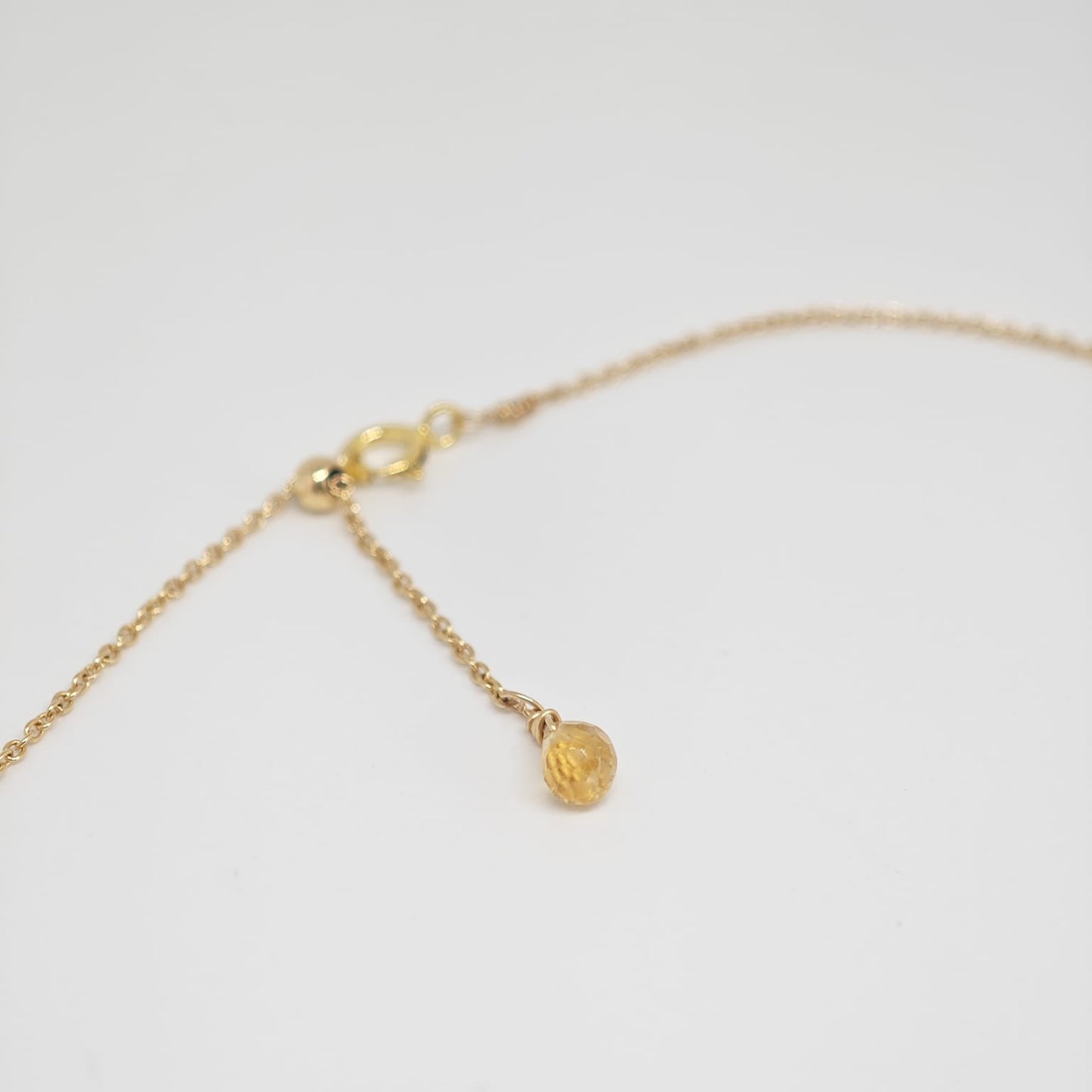 Citrine Droplet Necklace