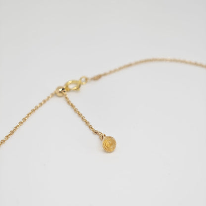 Citrine Droplet Necklace
