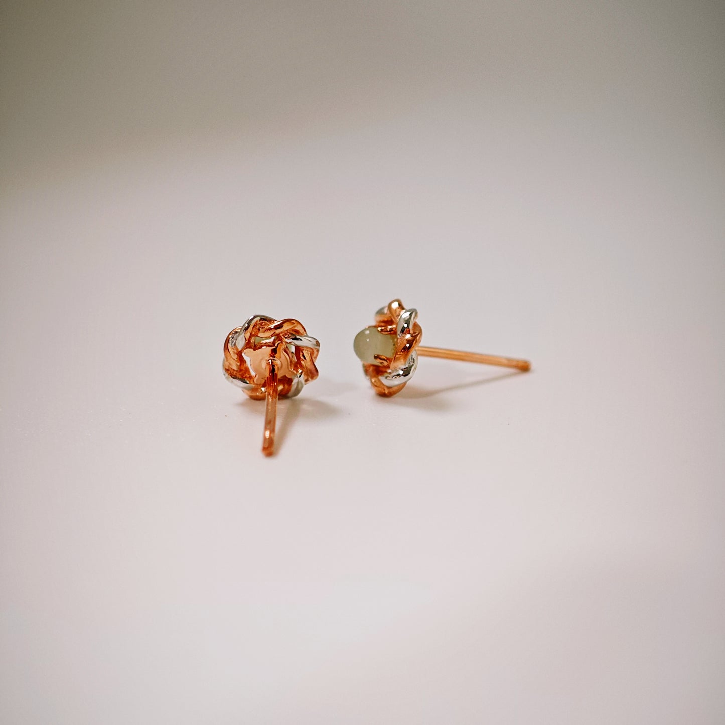 Rose Vine Jade Earstud