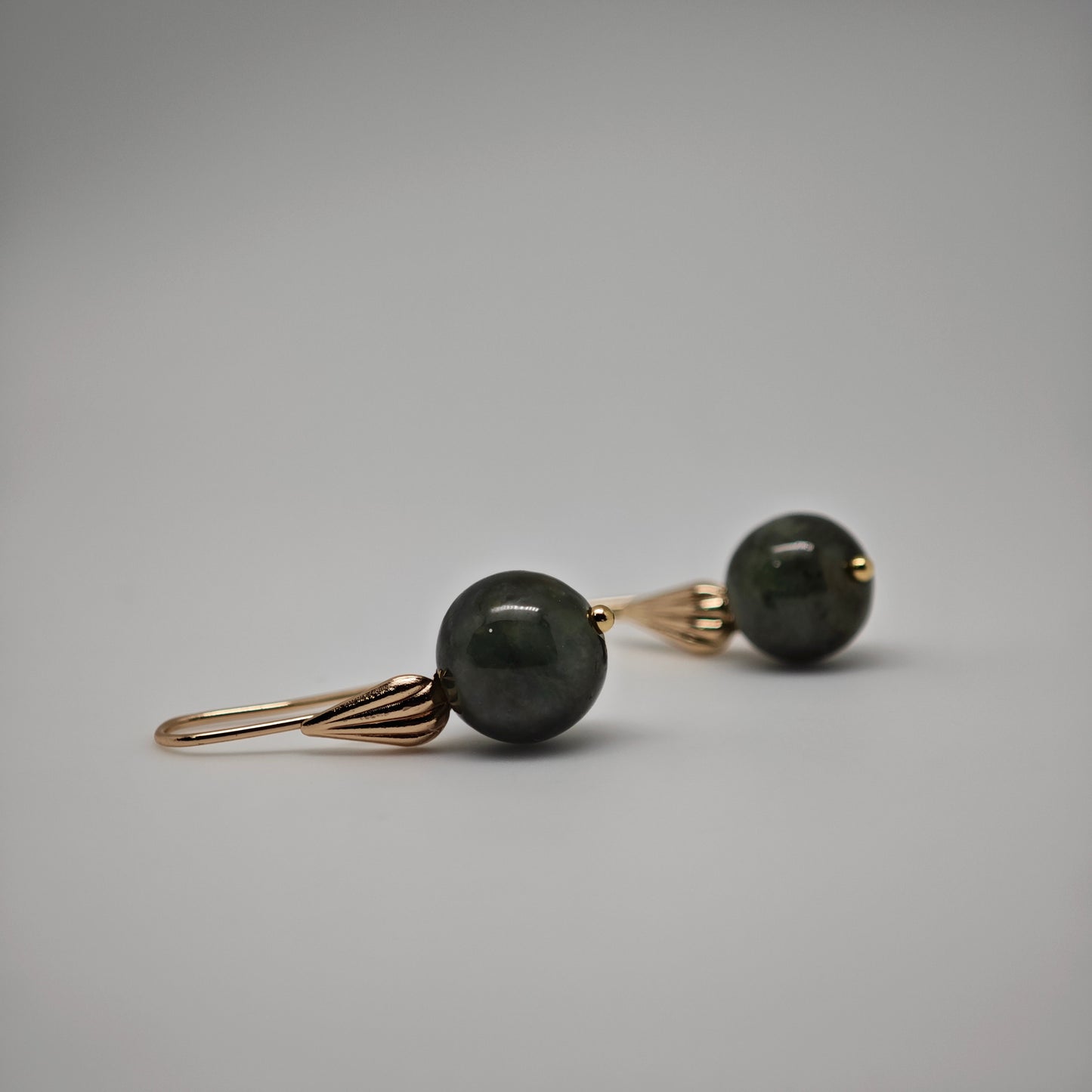 Jade Shell Earhook