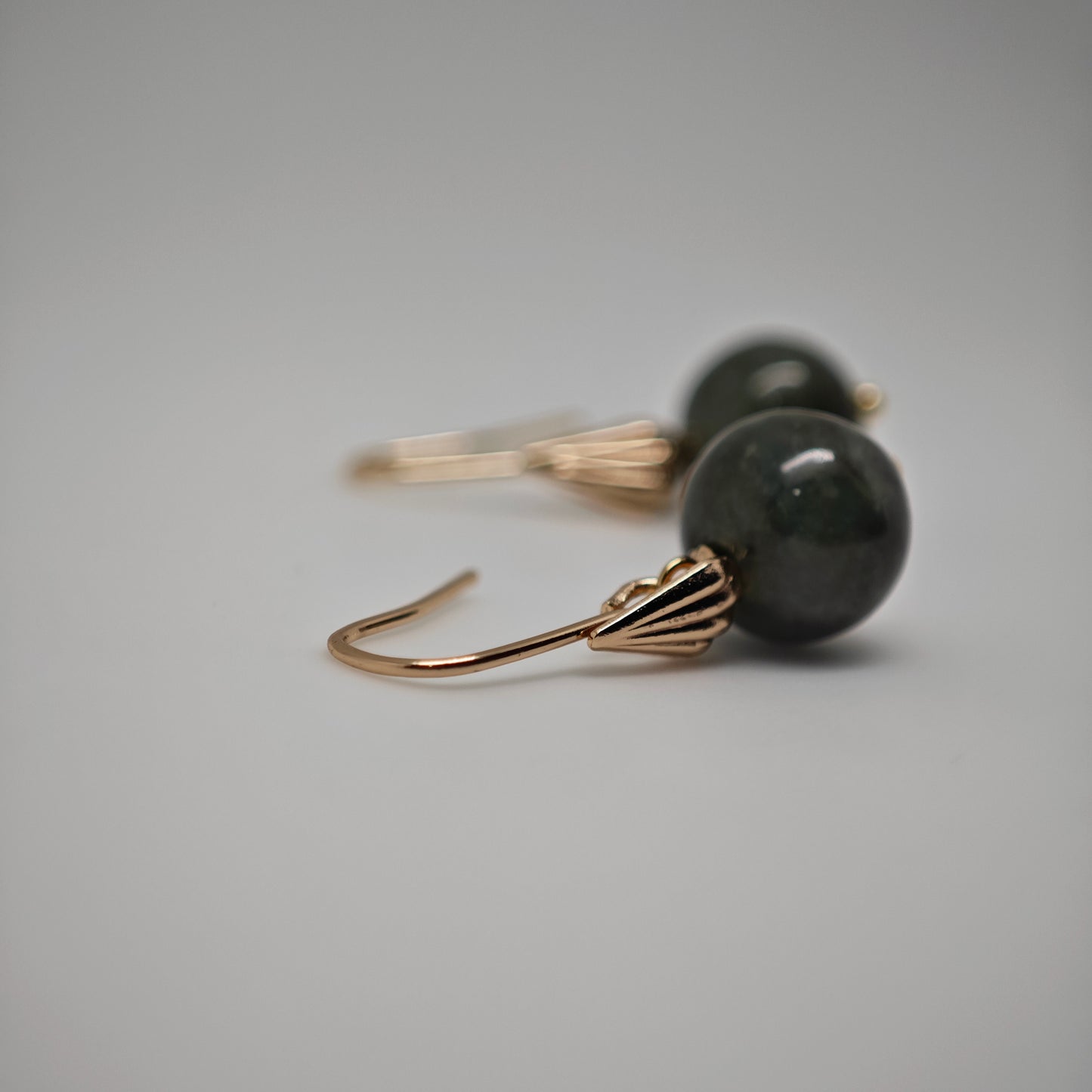 Jade Shell Earhook