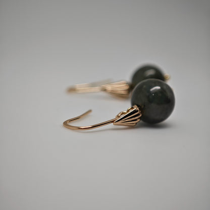Jade Shell Earhook