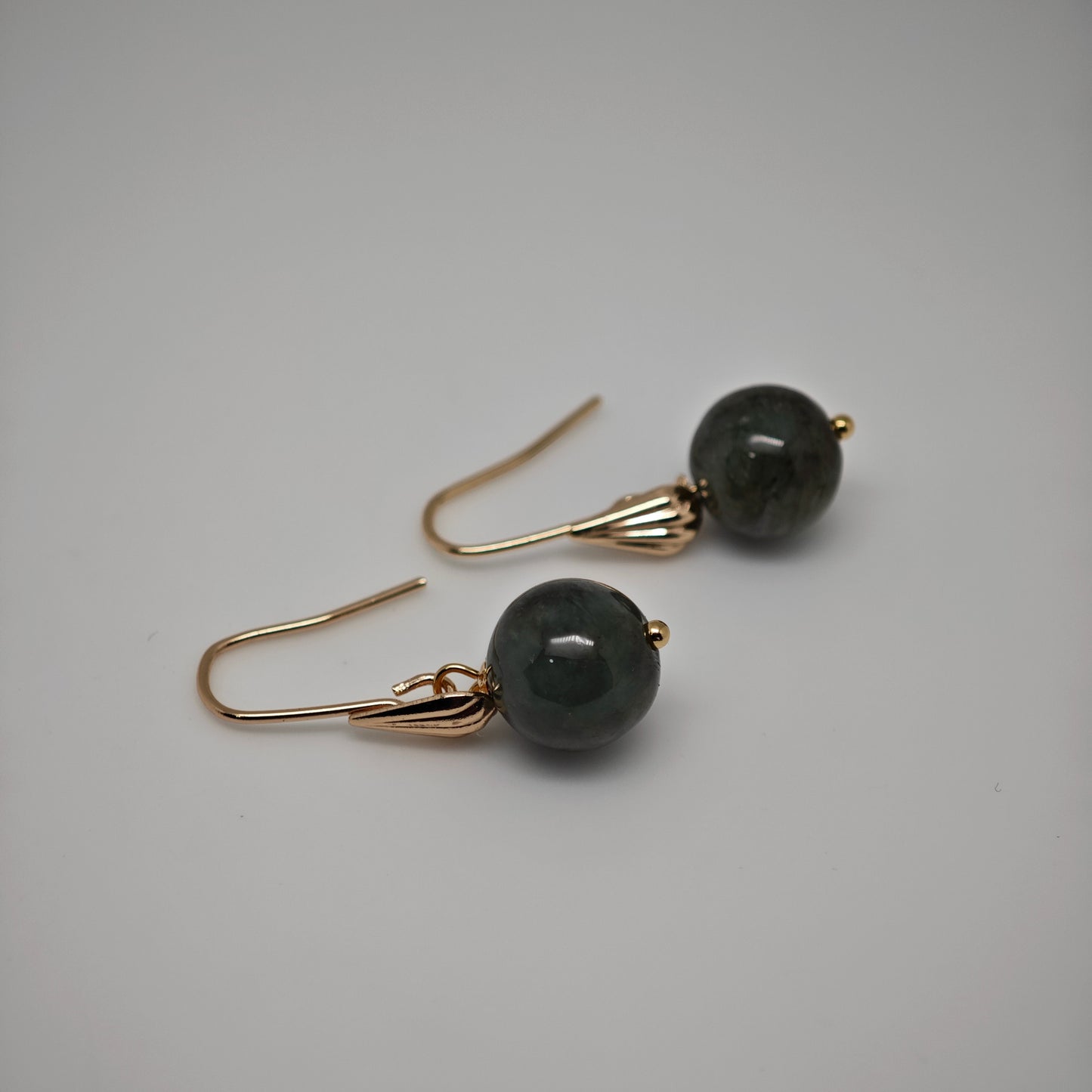 Jade Shell Earhook