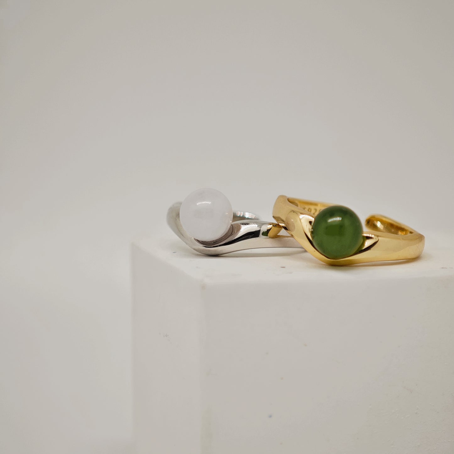 Tranquil Jade Adjustable Ring