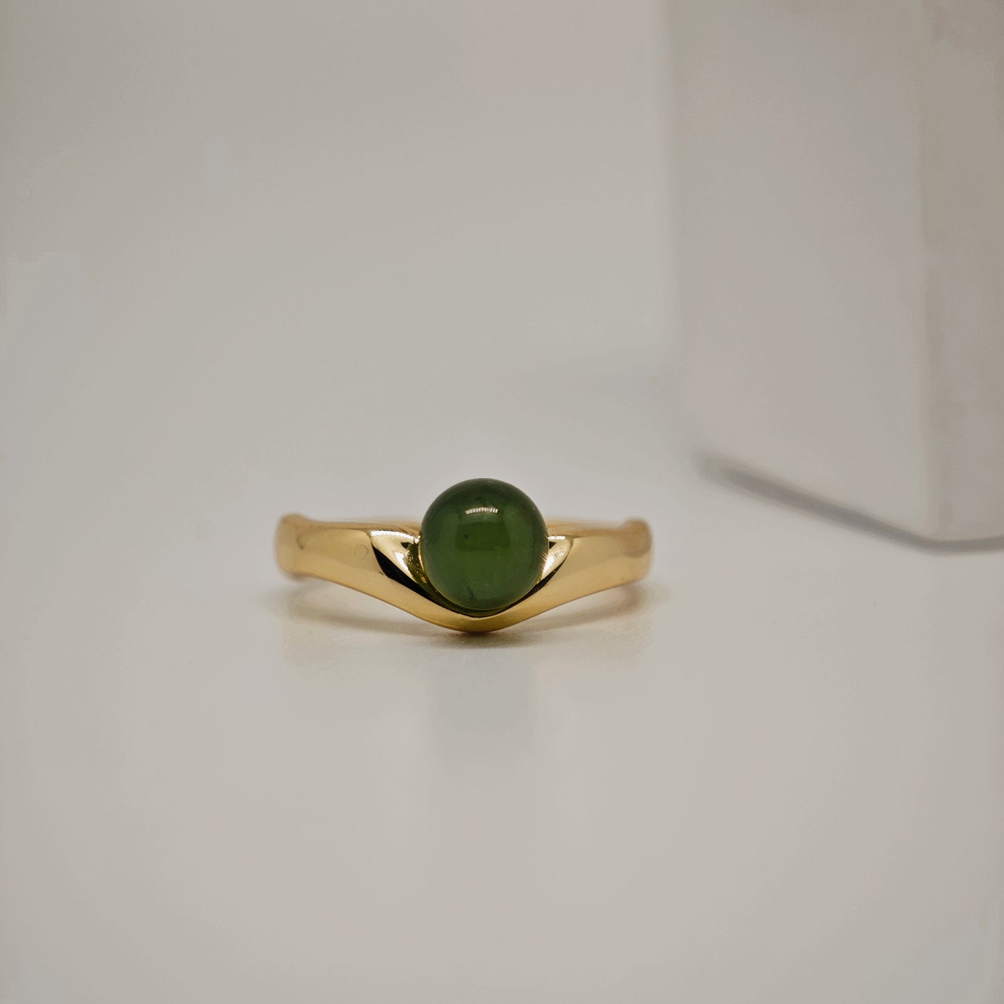 Tranquil Jade Adjustable Ring