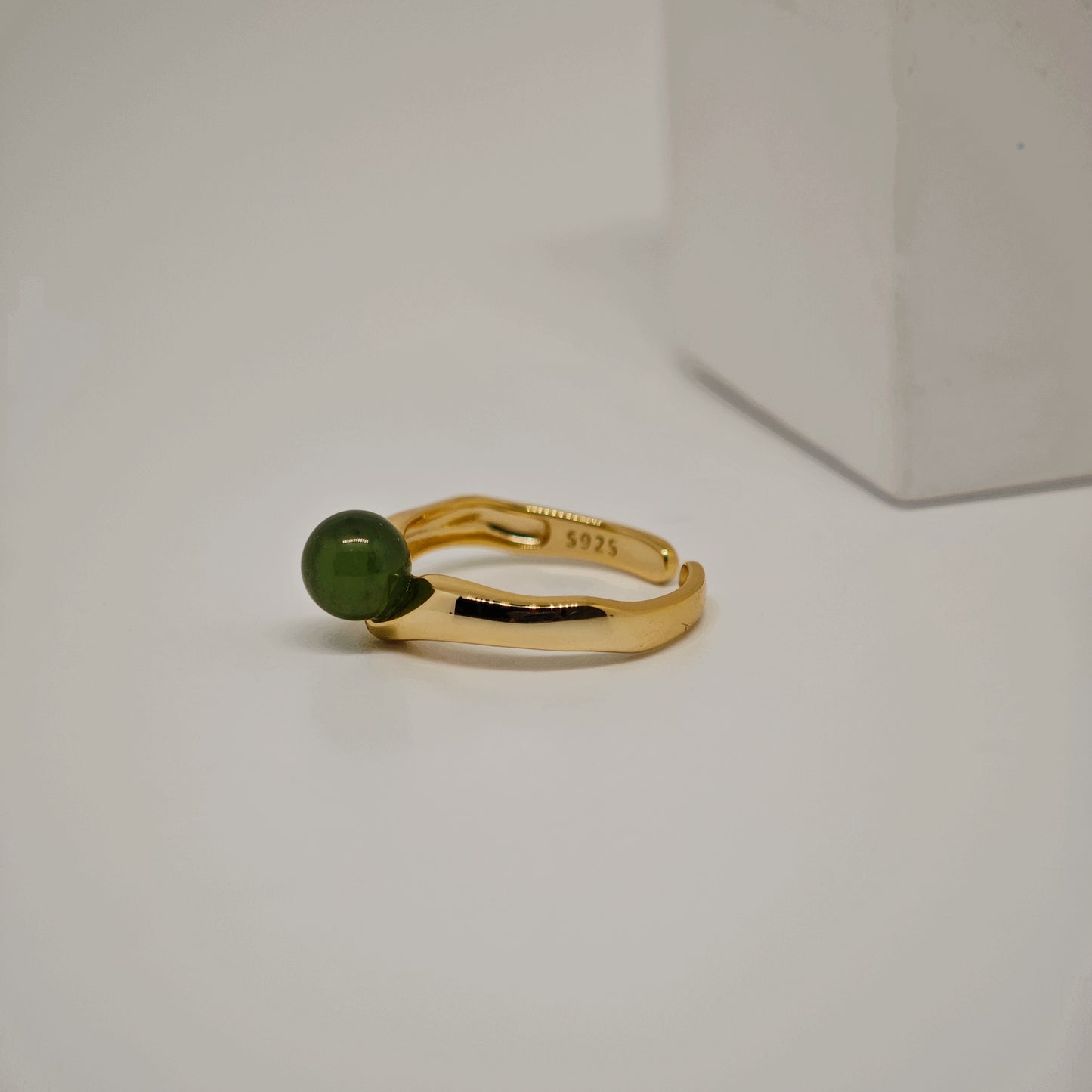 Tranquil Jade Adjustable Ring