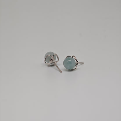 Peony Jade Earstud