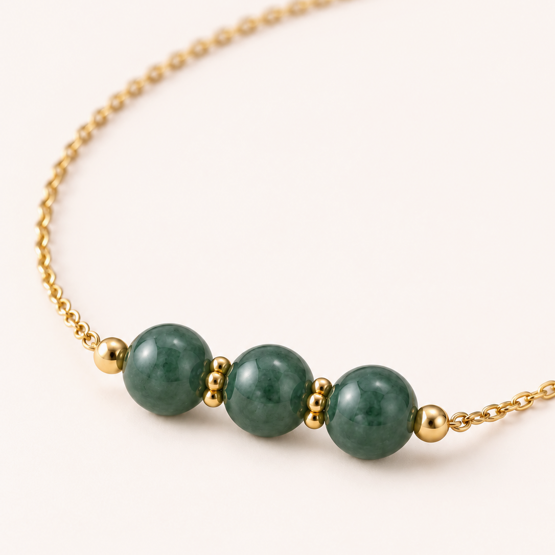 Trio Jade Necklace