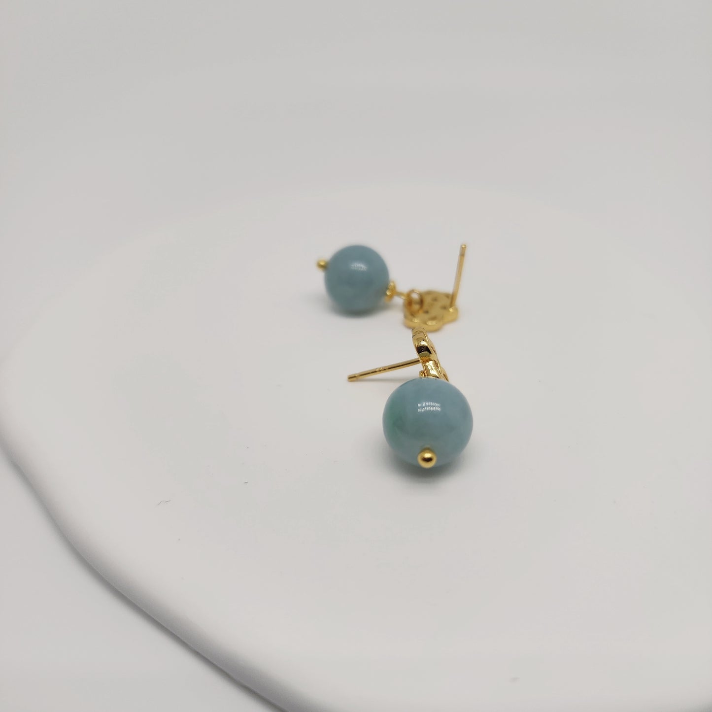 Infinity Knot Jade Earring