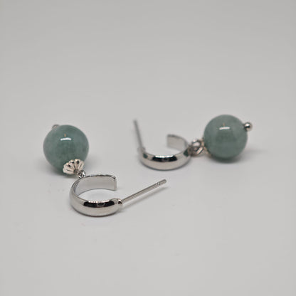 Crescent Earring (Gold & Pale Lavender)