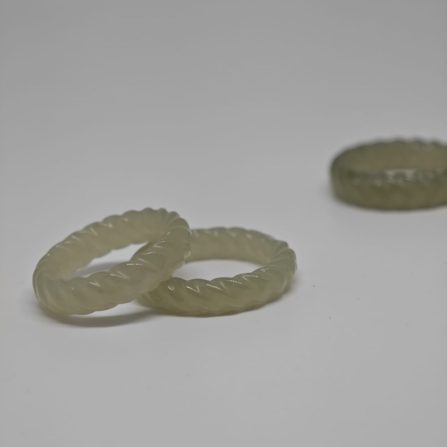 Pleated Jade Ring