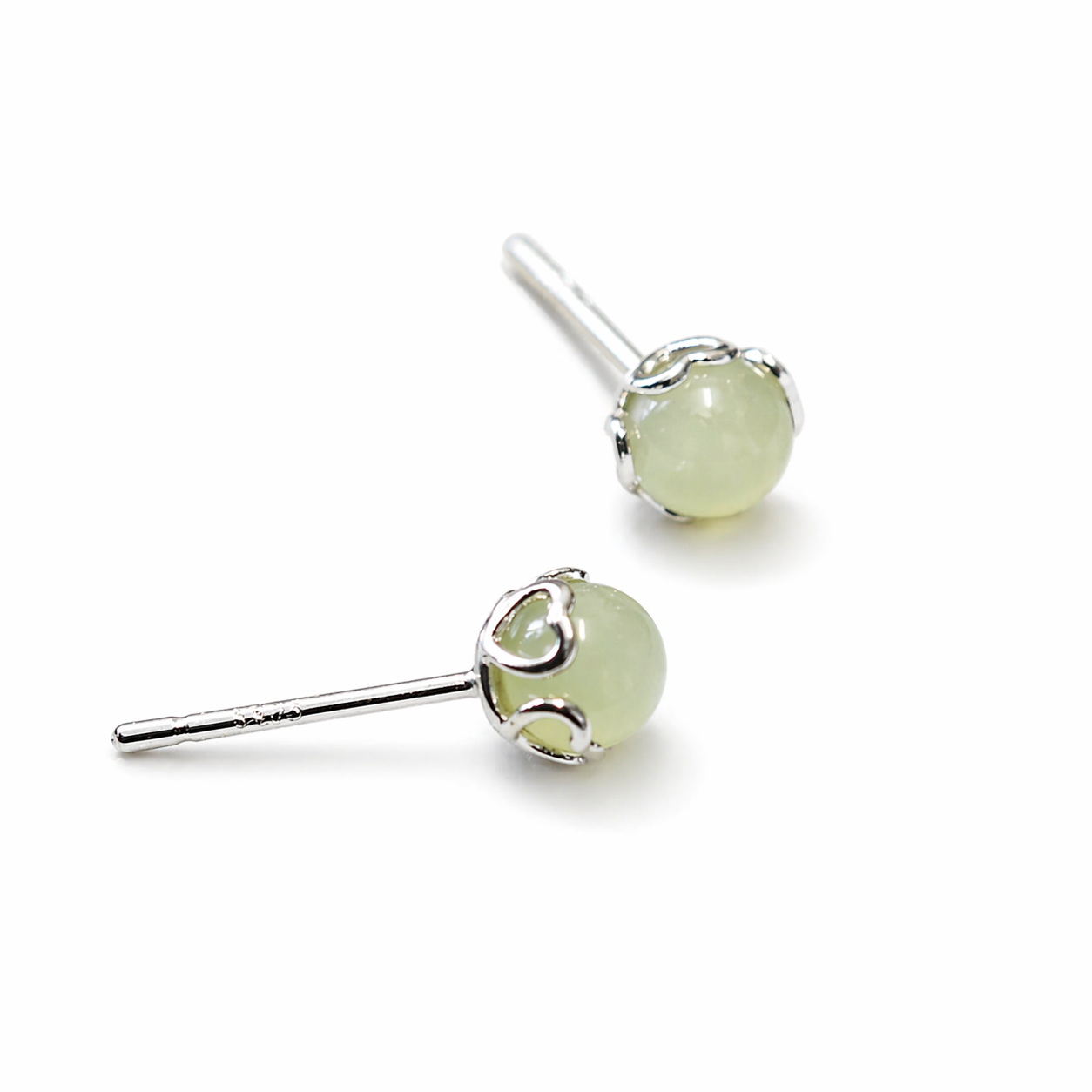 Royal Mace Gold Jade Stud