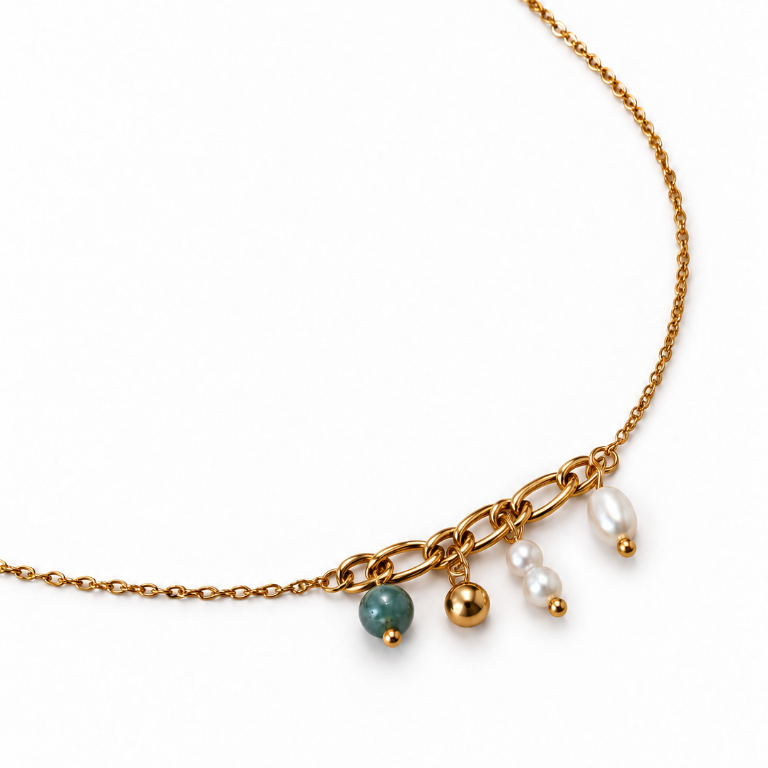 Charm Cluster Necklace