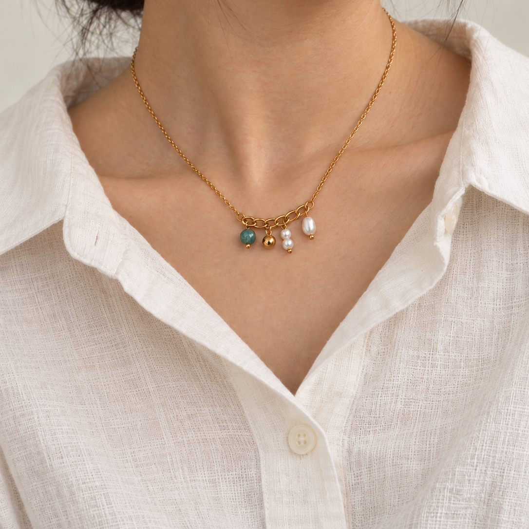 Charm Cluster Necklace
