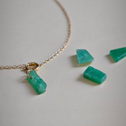Elysian Jade Necklace (Gold Filled)