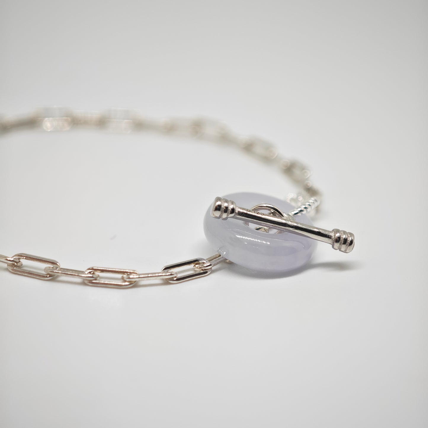 O.T Jade Bracelet (Silver + Lavender Jade)