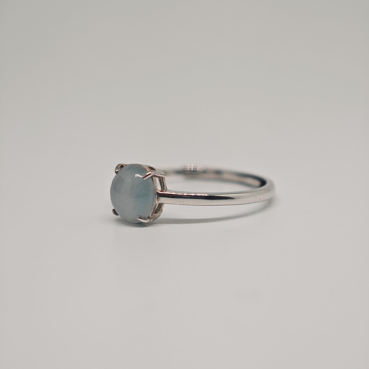 Ethereal Blue Jade Ring