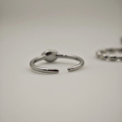 Ava Pearl Ring Set (Adjustable)
