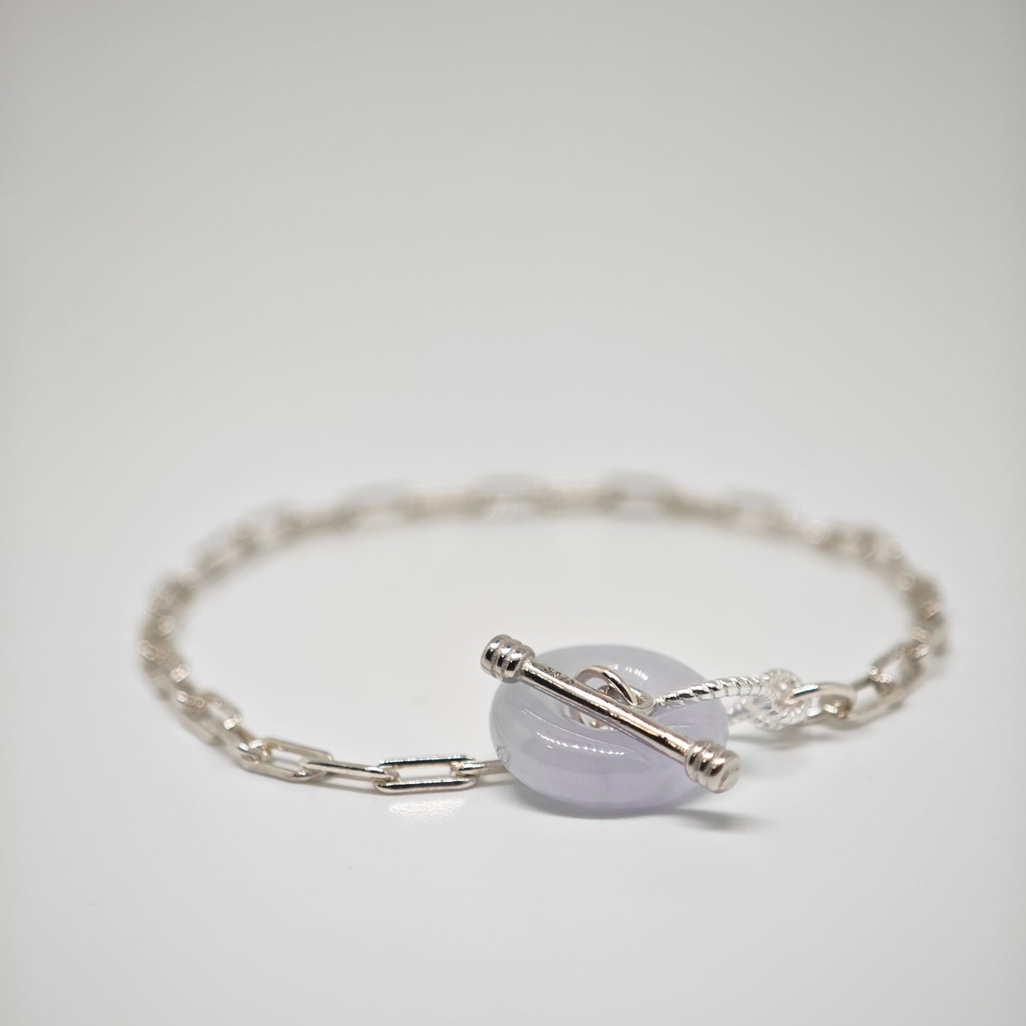 O.T Jade Bracelet (Silver + Lavender Jade)