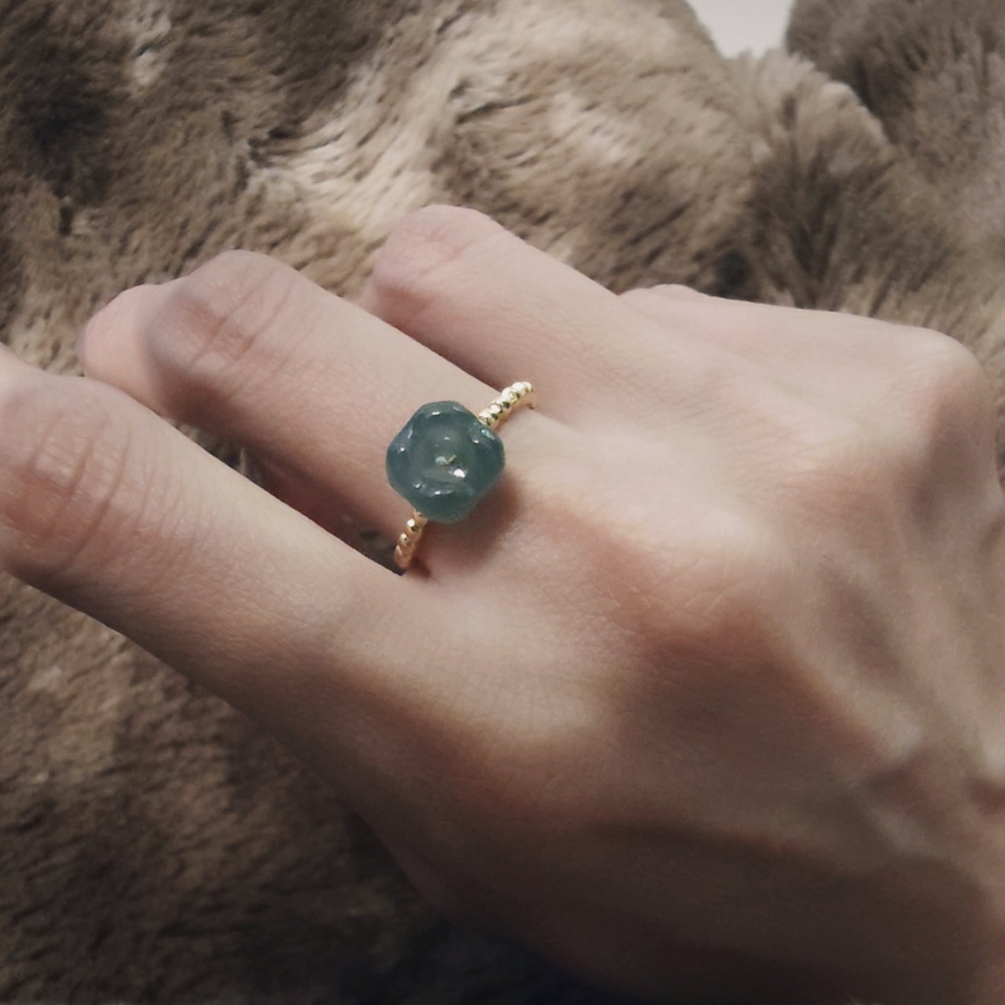 Florasphere Jade Ring