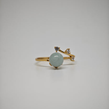 Lila Adjustable Jade Ring