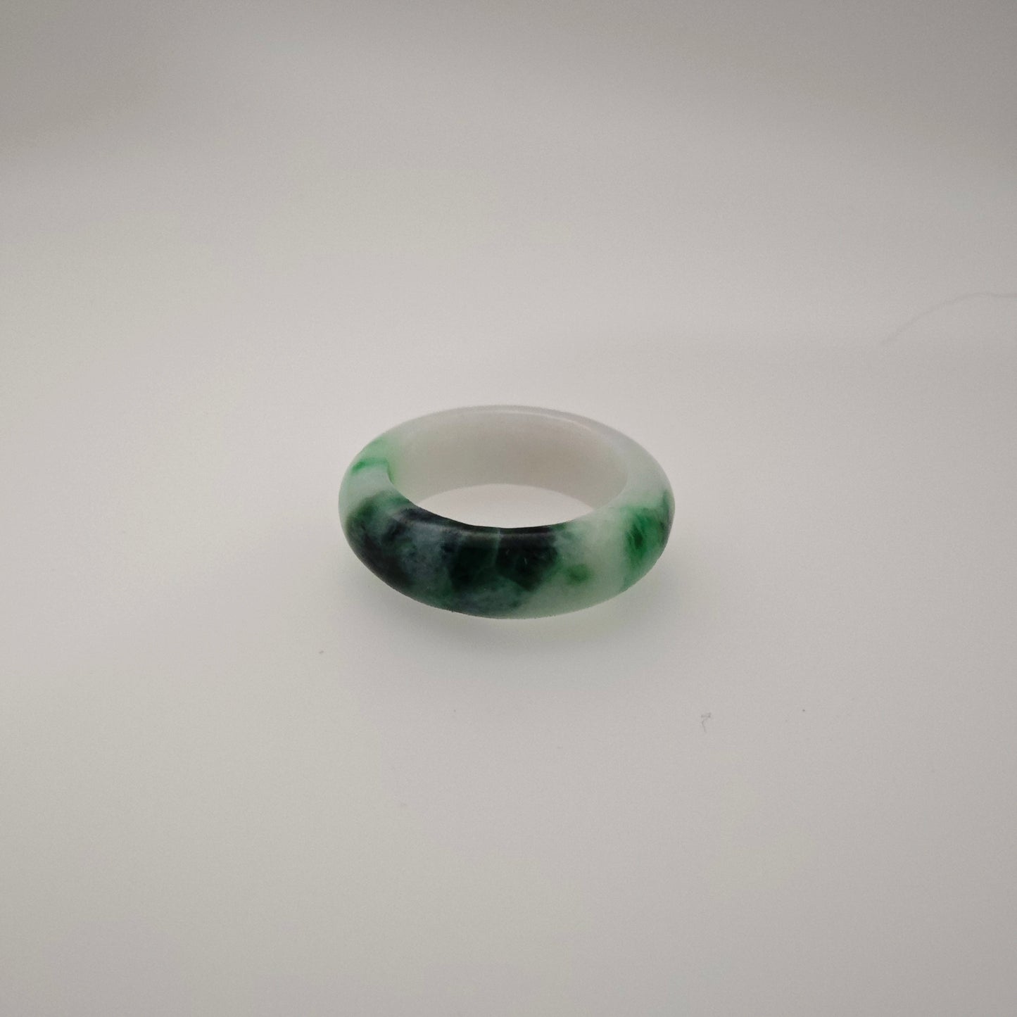 Clearance Sale - Plain Jade Ring (Mixed Tone)