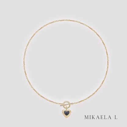 Onyx Heart Necklace